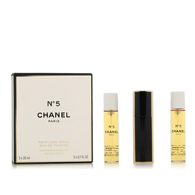 Chanel No 5 EDP Refillable 20 ml + EDP Refill 2 x 20 ml (woman) 60 ml