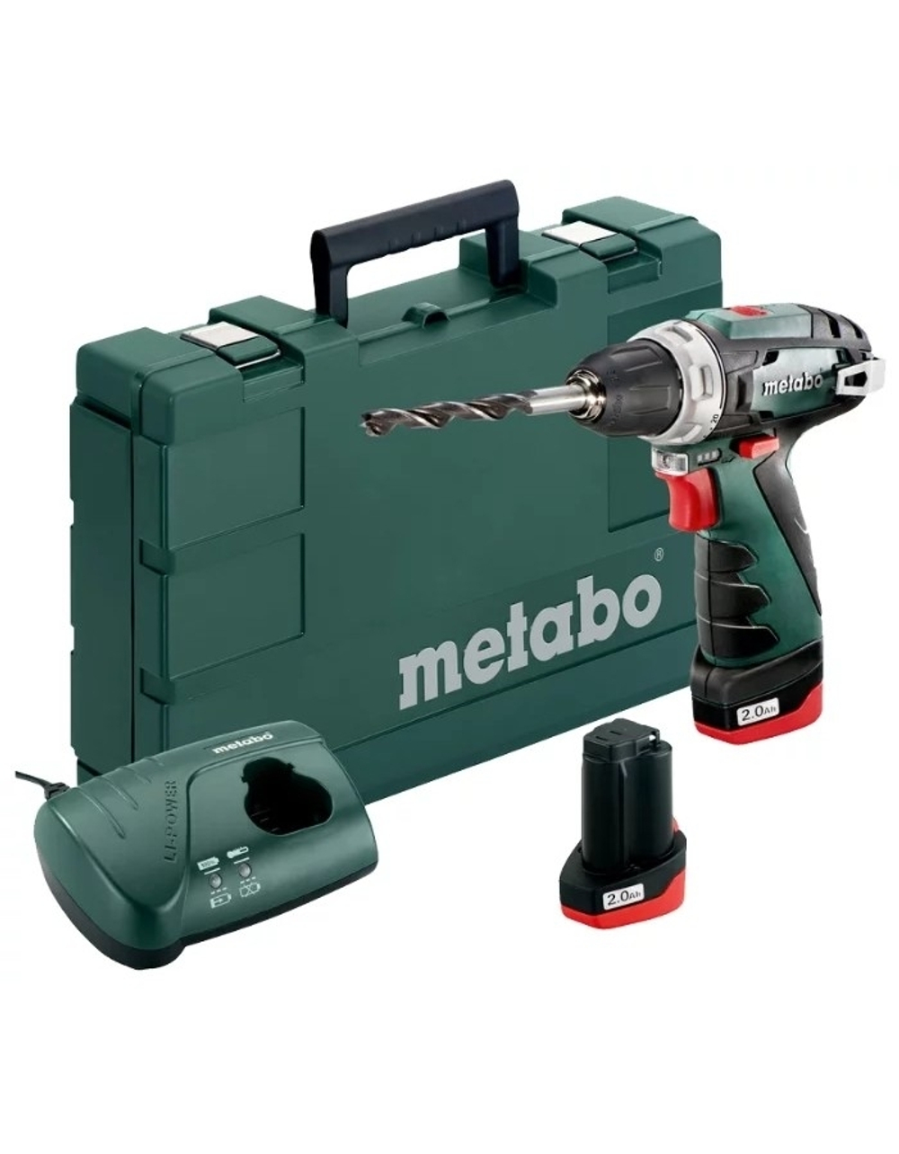 Аккумуляторная дрель-шуруповерт Metabo PowerMaxx BS  Акк.винт [600079550] (2х2.0Ач в сумке )