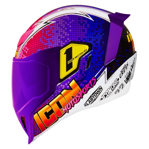 Купить Мотошлем Интеграл Icon Airflite Quarterflash Helmet / Фиолетовый