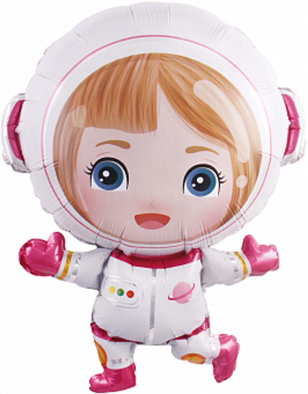 К Фигура Девочка Космонавт Розовый (28''/71 см)