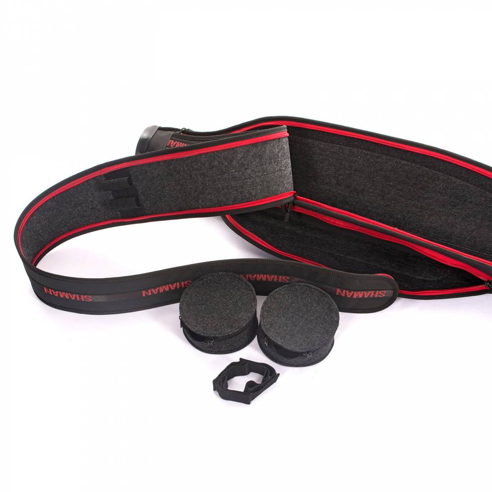 Чехол жесткий 7000 spinning, cardura черный/black (красный логотип), ХСН