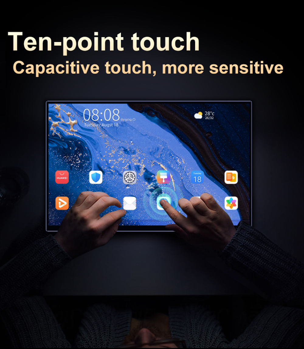 14" Портативный сенсорный монитор VCHANCE 4K OLED 3840x2400, 60 Гц