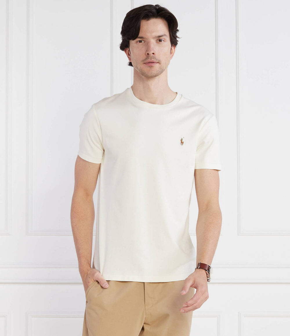 Футболка POLO RALPH LAUREN - кремовый(710740727)