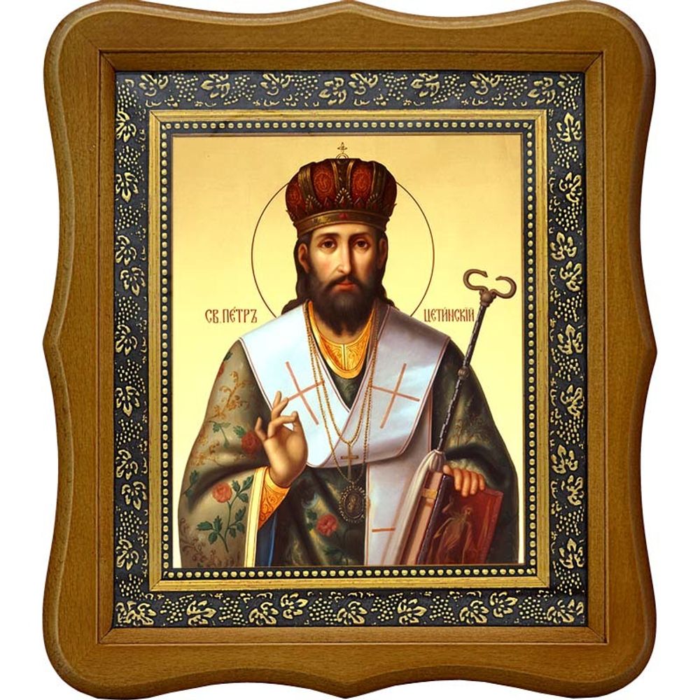 Петр Цетинский, Черногорский святитель. Икона на холсте.