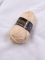 Пряжа ALPINA "БЕБИ СУПЕР МЯГКАЯ" / "BABY SUPER SOFT" 50% хлопок, 50% бамбук 50 г 150 м ± 10 м №12 св. бежевый