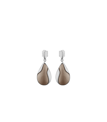 Polène Серьги Ormé Earrings, серо-коричневый