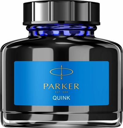 Флакон с чернилами Parker Bottle Quink синие, смываемые