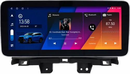 Магнитола для Honda CR-V 2012-2018 (вместо БК) - Canbox H-Line 4156 монитор 12.3" QLED в стиле MERCEDES на Android 10, Быстрая, ТОП-процессор, CarPlay, 4G SIM-слот