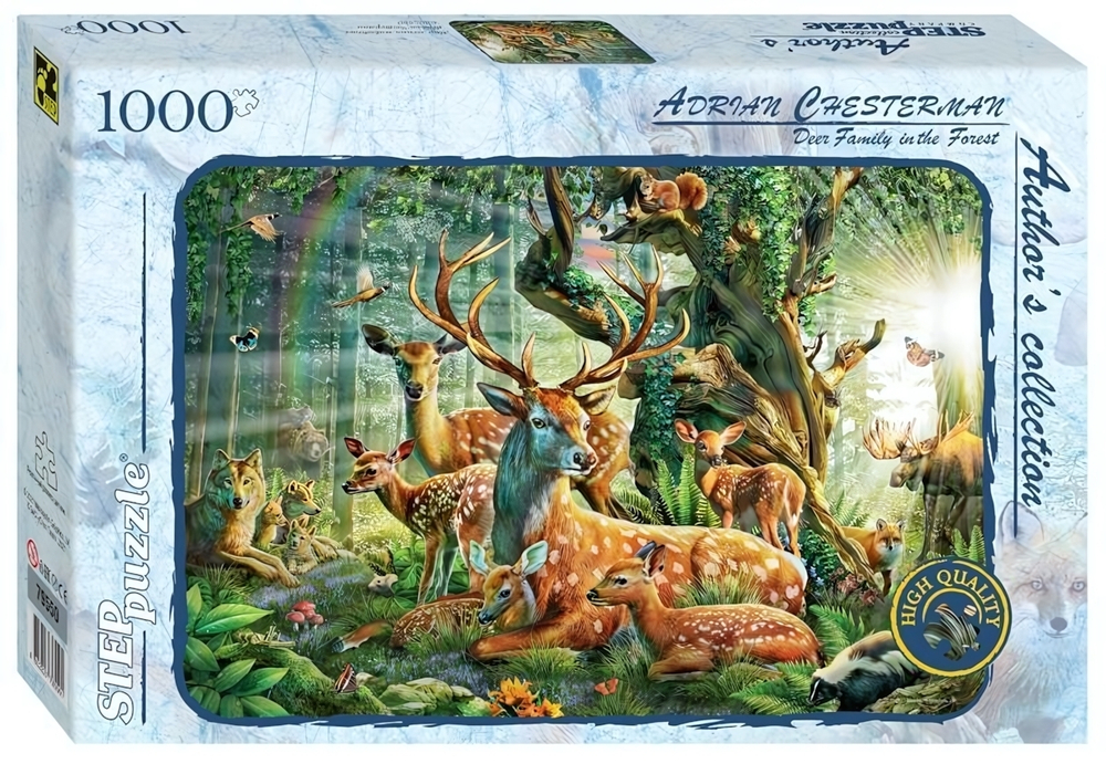 Пазл 1000эл. "Мир лесных животных" (Авторская коллекция) (Степ пазл)
