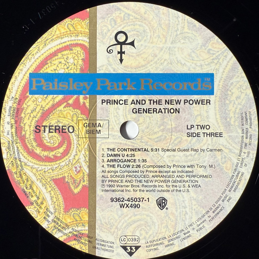 Prince And The New Power Generation ‎– Love Symbol 2LP (Германия 1992г.)