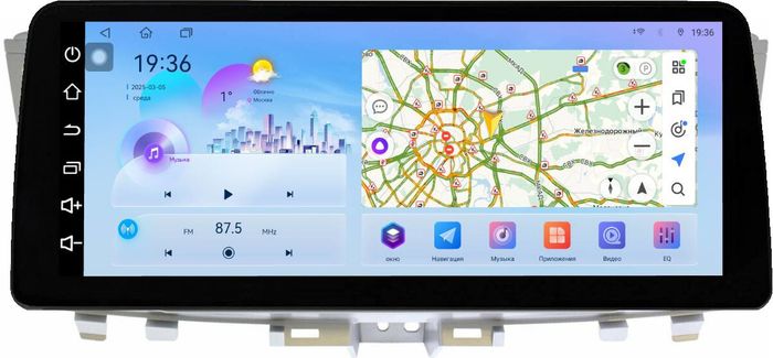 Магнитола для Infiniti QX60, JX35 2012-2016 (пластиковый верх) - FarCar монитор 12.3" 2K QLED на Android 14, Быстрая, CarPlay, 4G SIM-слот