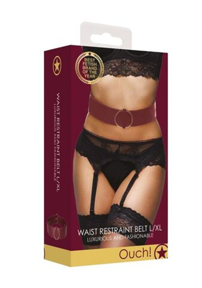Бордовый ремень Halo Waist Belt - размер L-XL (Размер: L-XL) (Цвет: бордовый)