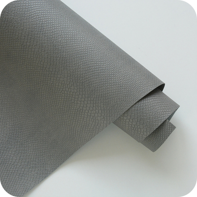 Кожзам переплетный с тиснением "Питон", серый