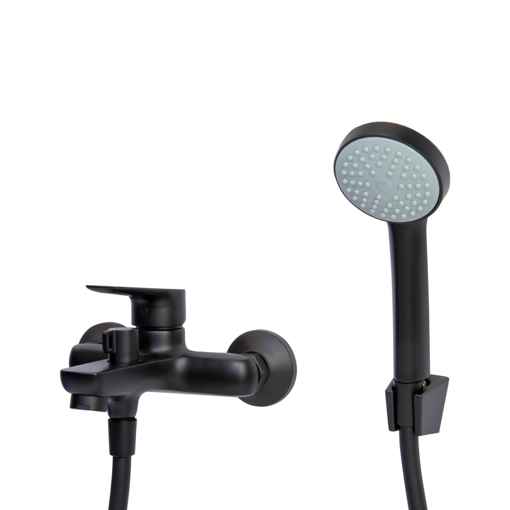 Смеситель для ванны 35k MIXLINE МЛ14-01 (ML14-01BL) ЧЕРНЫЙ