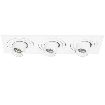 Комплект из светильников и рамки 3*LED 21W 4000K i536164 белый InteroBall Lightstar