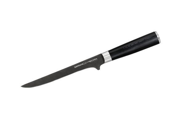 Цена наКухонный нож обвалочный Samura Mo-V Stonewash 165 мм, сталь AUS-8, рукоять G10