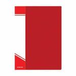 Папка с файлами inФОРМАТ А4 80 файлов красн. пластик 800 мкм карман