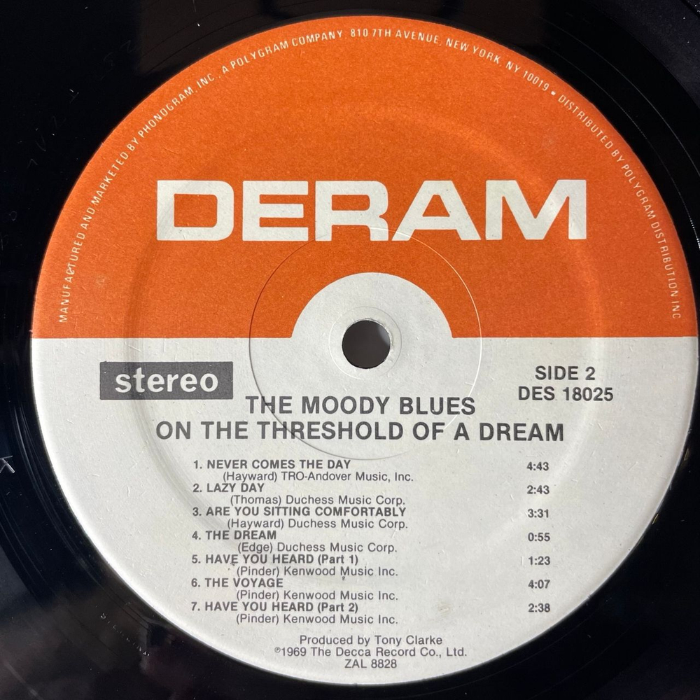 Винтажная виниловая пластинка LP The Moody Blues, On The Threshold Of A Dream (США 1973)