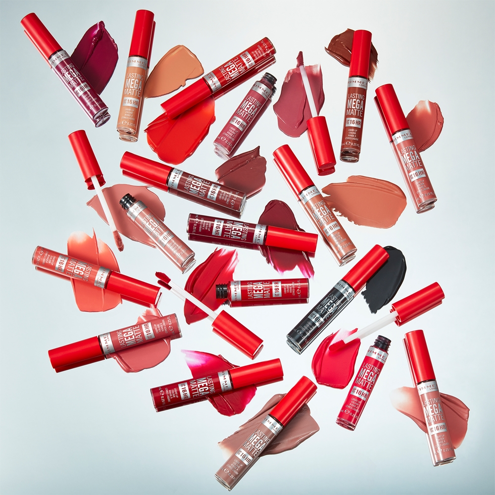 Rimmel Lasting Mega Matte - Легкая матовая помада в жидкой форме на 16 часов оттенок Ravishing Rose, 7 ml