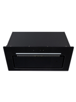 Вытяжка кухонная Caste-60RT (BLACK) черный, D150мм, 1200м3/ч, полновстраиваемая, мотор 230Ватт, стекло 60см, управл. сенсорное + ПДУ (MACBI)