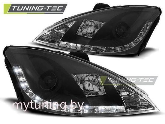 Передние фары Ford Focus 1 daylight black