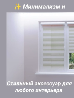 Рулонные шторы День-Ночь 65×170 см