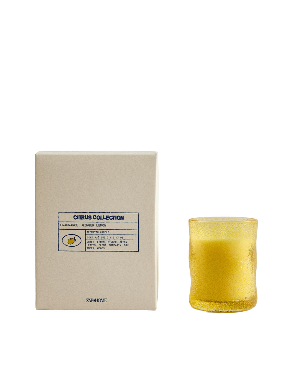 Свеча ароматическая GINGER LEMON 155 г Zara Home, фото 8
