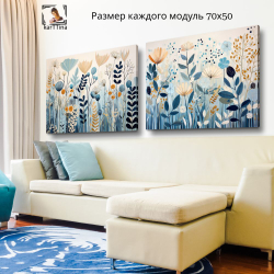 "Синий луг"140 см х 50 см