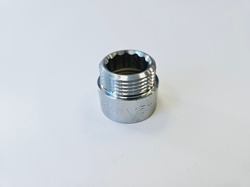 Удлинитель резьбы 3/4", L15мм (латунь-хром)