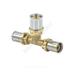 Тройник переходной для МП/PE-X труб латунь пресс Дн 26х20х20 RM151 Giacomini RM151Y084