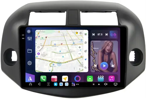 Магнитола для Toyota RAV4 30 2005-2012, Vanguard - FarCar S500-TS20 монитор 10.36" 2K QLED на Android 14, Быстрейшая, CarPlay, 4G SIM-слот