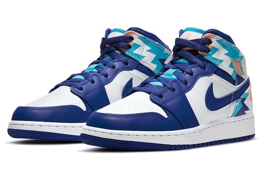 Jordan 1 Mid GS Geometric Pint