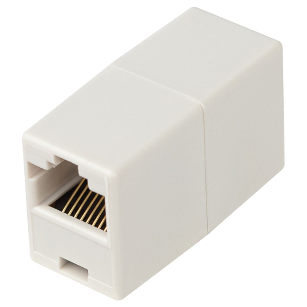Проходной адаптер RJ45-RJ45 ЭРА RJ01AD категория 5е неэкранированный упаковка 20 штук | Разъёмы, переходники, ТВ делители