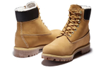 Timberland 6 Inch Premium Waterproof Warm Lined Boot "Wheat Nubuck"