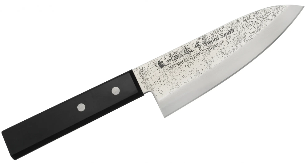 Satake Нож Satake Nashiji Black Pakka 15,5см Deba 801-737