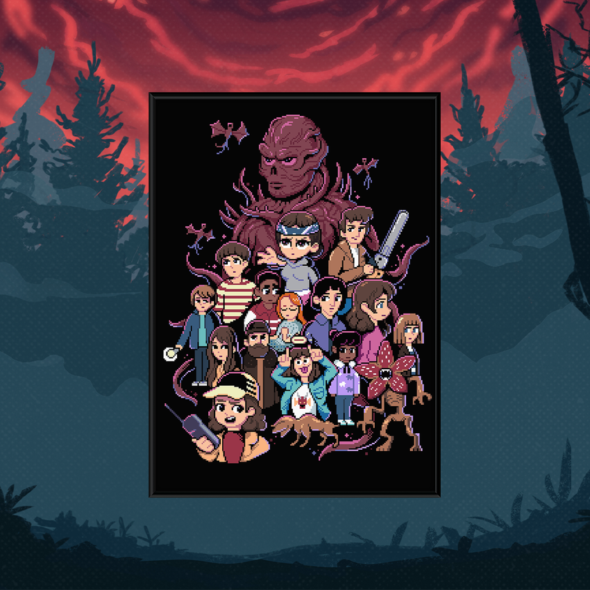 Постер "Stranger Things: Stranger Bits"