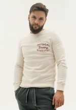 Свитшот Bowery NYC "Physical Education" Fleece Optic White Bordeaux