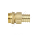 Переходник штуцерный латунь разъемный для шланга Дн 20х3/4" НР 9104 Aquasfera 9104-04