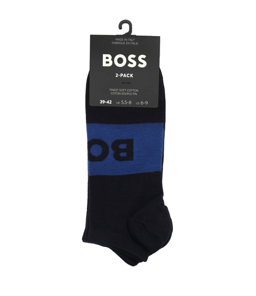 Носки 2 пары 2P AS LOGO CC BOSS BLACK - темно-синий(50469720)
