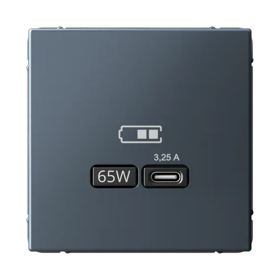 Розетка с USB C Systeme Electric ArtGallery Грифель GAL000727