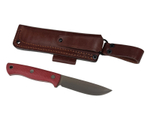 Нож Caribou L, CPR конв., микарта красная насечка, 253.1557