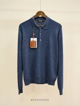 Поло синее от Loro Piana BP5-098736