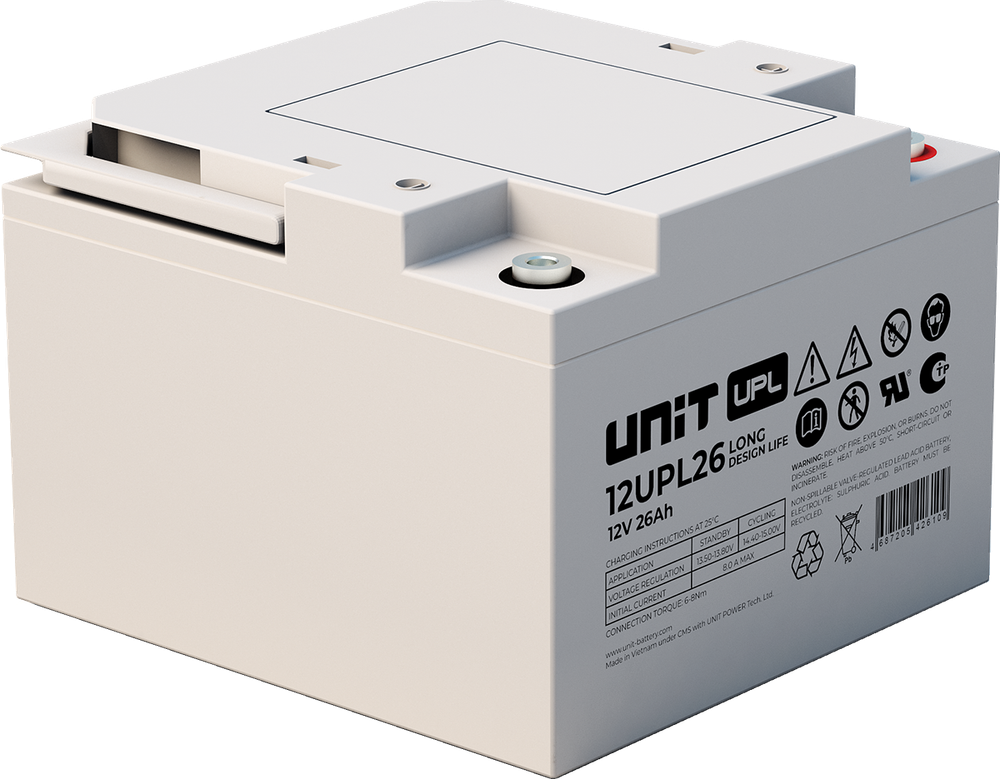 Аккумулятор UNIT 12UPL26 - AGM ( 12В / 26Ач )