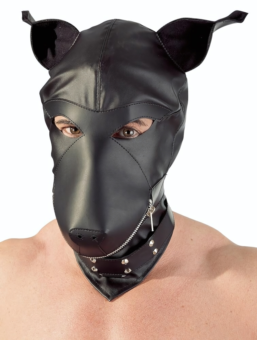 Шлем-маска Dog Mask в виде морды собаки (Цвет: черный)