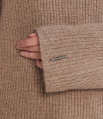 Хлопковый гольф recycled overlay sweater Calvin Klein - коричневый(K20K205986)