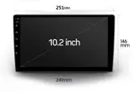 Магнитола для 10" рамки - Kuberg QLed, Android 12, Быстрая, CarPlay, 4G SIM-слот