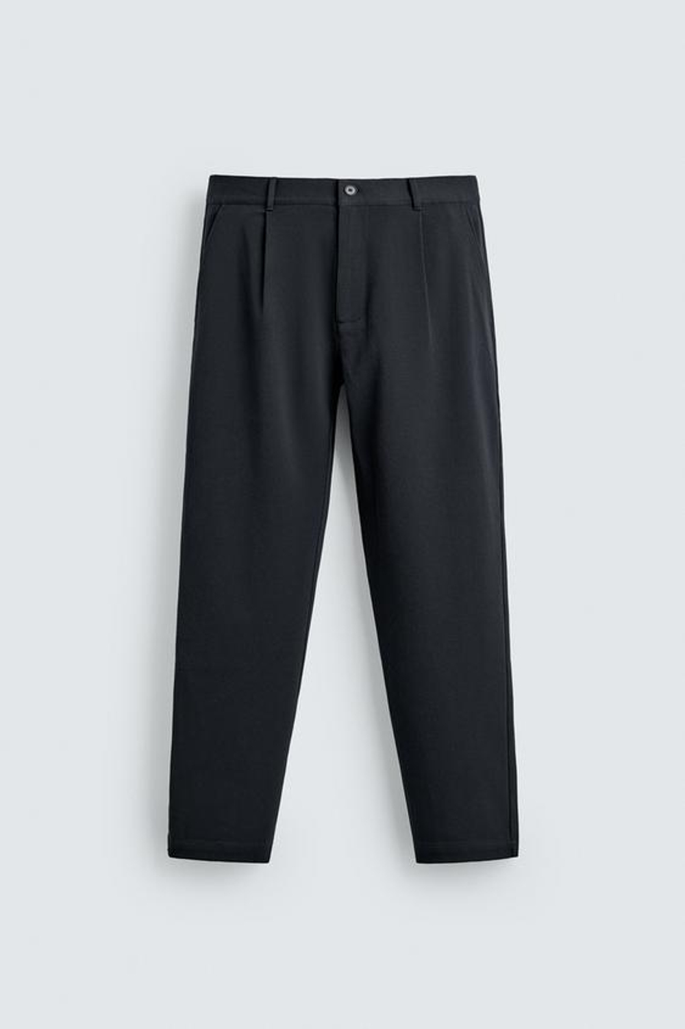 ZARA БРЮКИ STRAIGHT FIT КОМФОРТ, МОРСКОЙ СИНИЙ