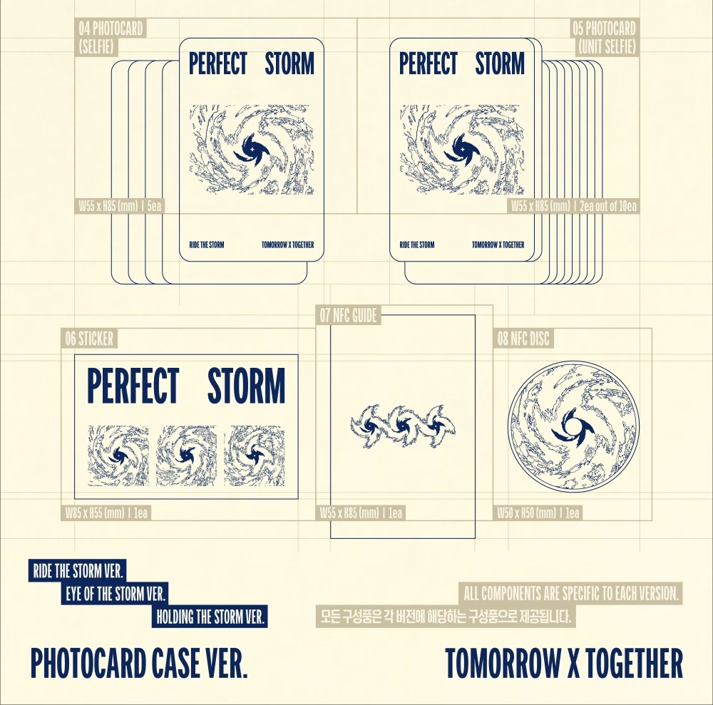Альбом TXT - PERFECT STORM [Photocard Case ver.]