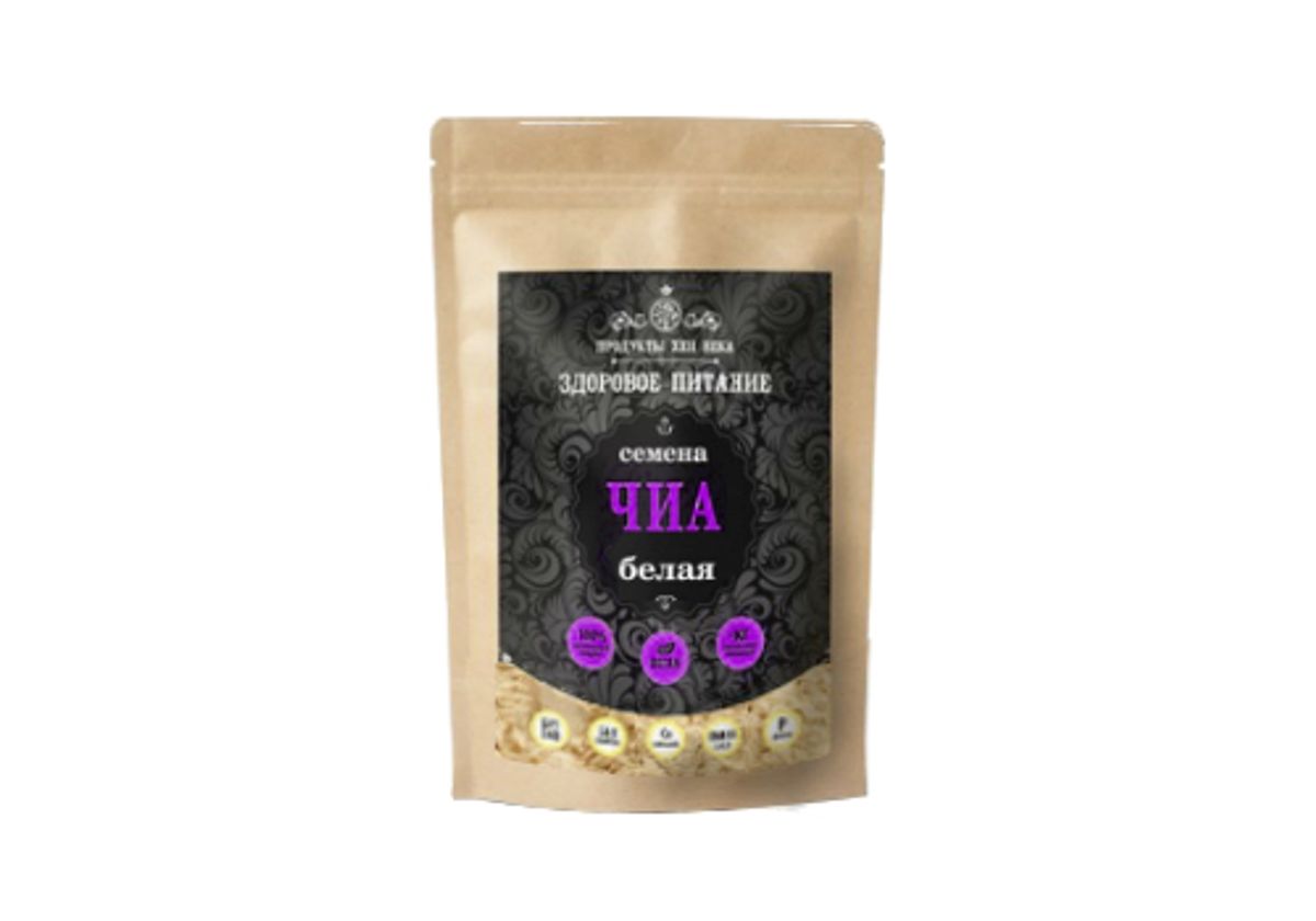 Семена чиа белые, 100г