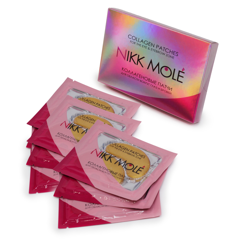 Патчи коллагенновые для области вокруг глаз и бровей Nikk Mole